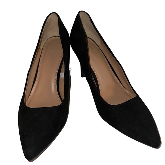 A New Day Black Pointed Toe Heels Size 9 - Picture 2 of 8